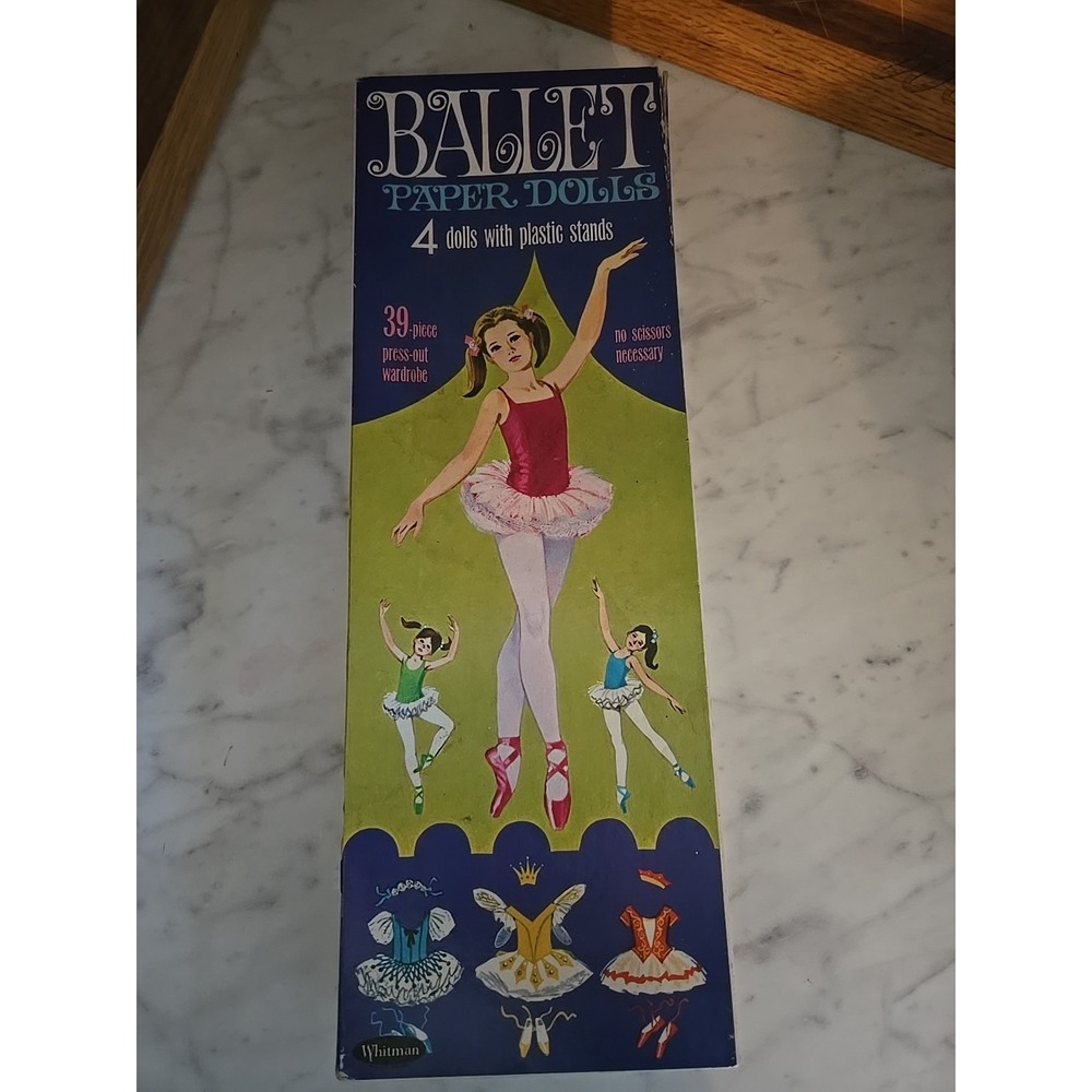 1968 Vtg. Whitman PAPER DOLLS not complete Ballet